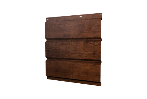 Софит металлический центральная перфорация 0,45 Print Elite с пленкой Cherry Wood TwinColor