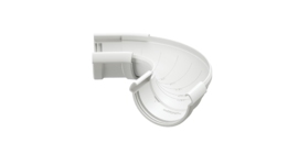 Угол желоба регулируемый LUX, пломбир