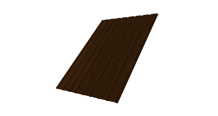 Профнастил С10В 0.45 Print Elite Choco Wood TwinColor