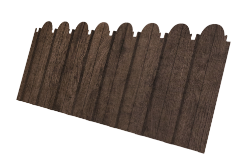 Профнастил С10A фигурный 0,45 Print Elite Antique Wood TwinColor