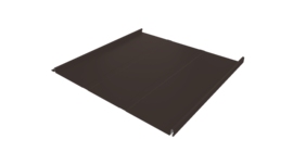 Фальц двойной стоячий Line Grand Line 0,5 PurLite Мatt с пленкой на замках RR 32 темно-коричневый