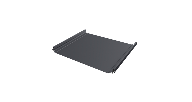 Кликфальц Pro Grand Line 0,5 Rooftop Бархат с пленкой на замках RAL 7024 мокрый асфальт