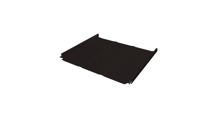 Кликфальц Pro Line Grand Line 0,5 Rooftop Бархат с пленкой на замках RAL 9005 черный