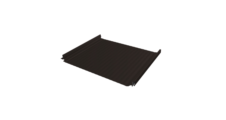 Кликфальц Pro Gofr Grand Line 0,45 Drap с пленкой на замках RR 32 темно-коричневый