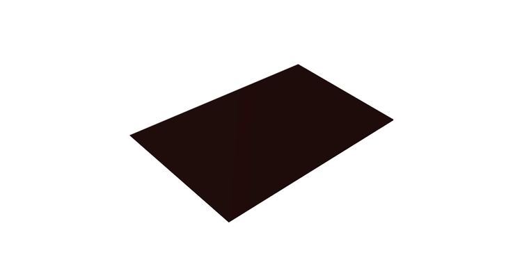 Плоский лист 0,5 Drap ТХ с пленкой RR 32 темно-коричневый