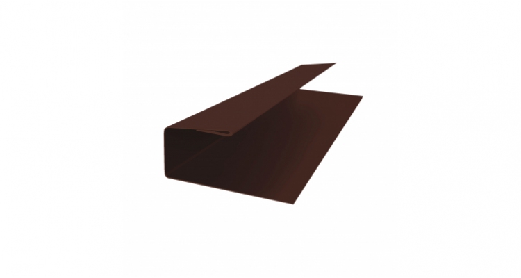 J-Профиль 12мм 0,5 Velur X RAL 8017 шоколад (2м)