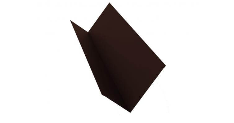 Планка примыкания 90х140 0,5 Velur X RAL 8017 шоколад (2м)