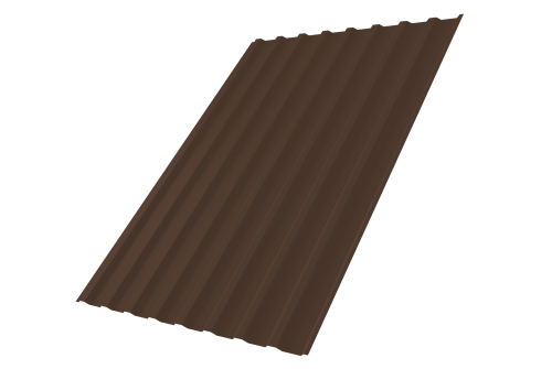 Профнастил С20В 0,45 Drap TX RAL 8017 шоколад