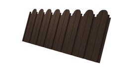 Профнастил С10B фигурный 0.5 PurPro RAL 8017 шоколад