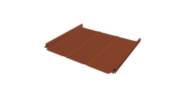 Кликфальц Pro Line Grand Line 0,5 PurLite Matt с пленкой на замках RAL 8004 терракота