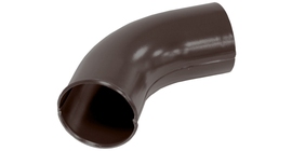 Колено стока 100 мм Мatt RAL 8017 шоколад