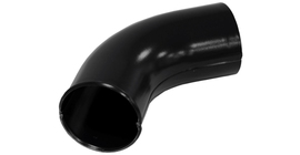 Колено стока 100 мм Мatt RAL 9005 черный