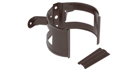 Кронштейн трубы на дерево 100 мм Мatt RAL 8017 шоколад