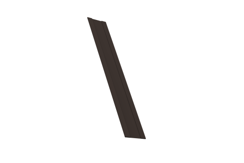 Крепежная планка жалюзи Milan, Milan Slim, Tokyo 0,45 PE-Double RR 32 темно-коричневый (2,5м)