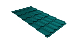 Металлочерепица квинта плюс 0.45 PE RAL 5021 водная синь