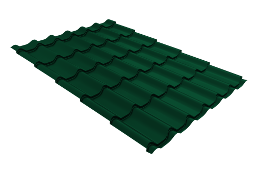 Металлочерепица классик 0,4 PE RAL 6005 зеленый мох