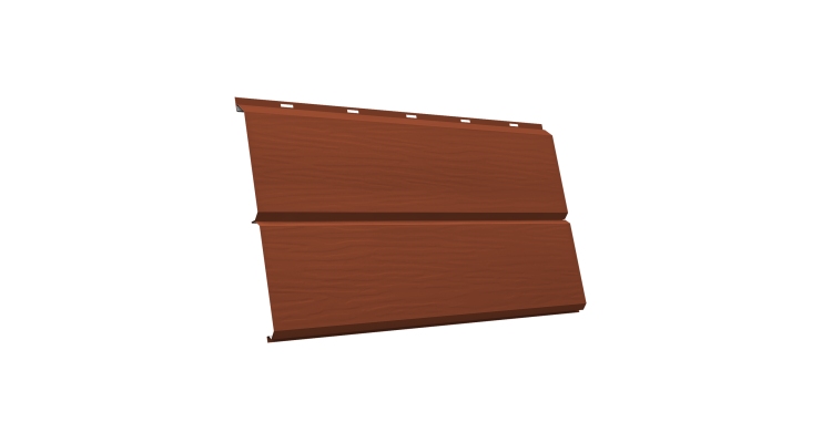 ЭкоБрус 3D 0,345 GL 0.5 Satin с пленкой RAL 8004 терракота