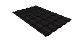 Металлочерепица кредо Grand Line 0,5 PurPro RAL 9005 черный