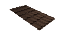 Металлочерепица квинта плюс 0,45 Drap ST RAL 8017 шоколад