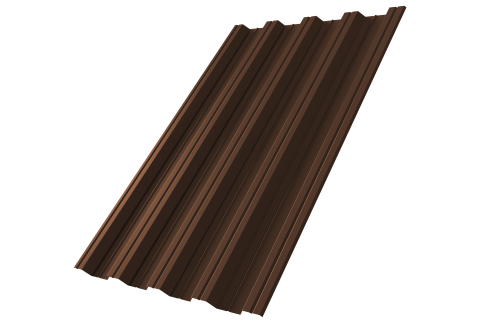 Профнастил НС44 0,7 PE RAL 8017 шоколад