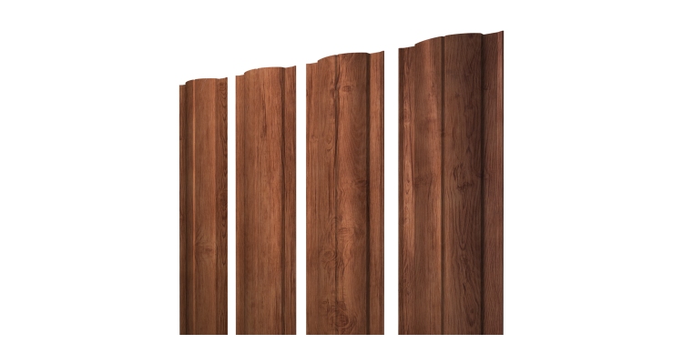 Штакетник Круглый с прямым резом 0,45 Print Premium Rowan Fresh TwinColor