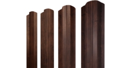 Штакетник М-образный B фигурный 0,45 Print Premium Cherry Wood Fresh TwinColor