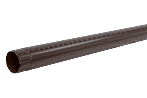 Труба круглая 90 мм, 3 м Мatt RAL 8017 шоколад