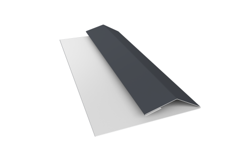 Планка финишная Блок-хаус new 0,45 Drap TX RAL 7024 мокрый асфальт (2м)