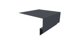 Планка околооконная сложная Блок-хаус new 200х75х27 0,45 Drap ST RAL 7024 мокрый асфальт (3м)