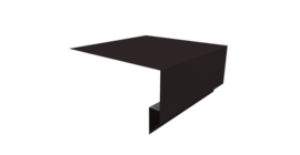 Планка околооконная сложная Блок-хаус new 250х75х27 0,45 Drap RAL 9005 черный (2м)