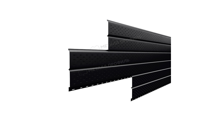 Софит Металл Профиль перфор. Lбрус-XL-14х335 (VikingMP-01-9005-0.45)