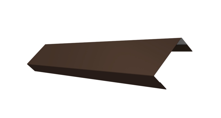 Ламель обратная 50 забора жалюзи Texas 0.45 PE с пленкой RAL 8017 шоколад