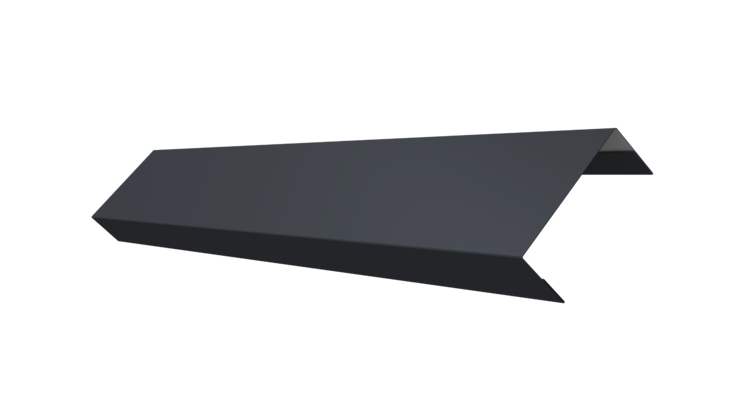 Ламель обратная 50 забора жалюзи Texas 0.5 Rooftop Бархат с пленкой RAL 7024 мокрый асфальт