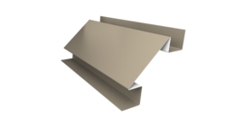 Планка угла внутреннего сложного Экобрус Grand Line 0,45 PE с пленкой RAL 1015 светлая слоновая кость (3м)