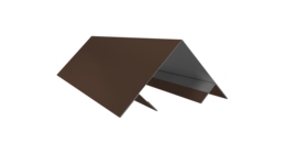 Планка угла внешнего составная верхняя 0,5 Satin Matt RAL 8017 шоколад (3м)
