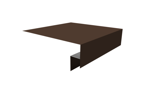 Планка околооконная сложная Экобрус Grand Line 200х50х25 0,45 Drap TX RAL 8017 шоколад (2м)