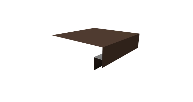 Планка околооконная сложная Экобрус Grand Line 200х50х25 0,45 Drap TR RAL 8017 шоколад (3м)