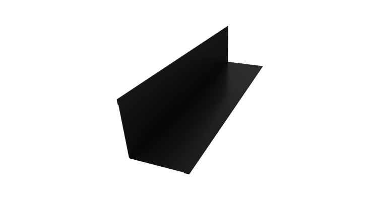 Угол внутренний 110х110 0,45 Drap TX RAL 9005 черный (2м)