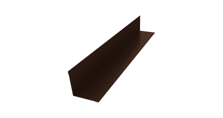 Угол внутренний 30х30 0,45 PE с пленкой RAL 8017 шоколад (2м)