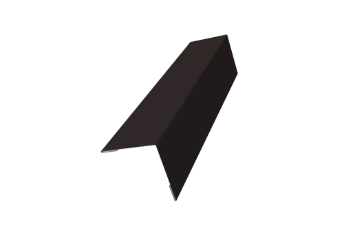 Угол внешний 50х50 0,45 Drap RAL 9005 черный (2м)