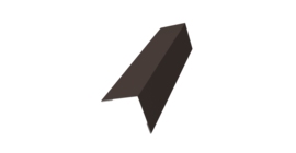 Угол внешний 50х50 0,5 Satin с пленкой RR 32 темно-коричневый (2м)