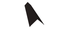 Угол внешний 110х110 0,45 Drap TX RAL 9005 черный (2м)