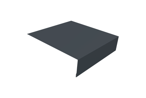 Планка околооконная простая 200х50 0,5 Drap TX RAL 7024 мокрый асфальт (2м)