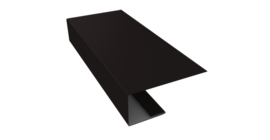 J-Профиль 18мм 0,45 Drap RAL 9005 черный (3м)