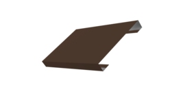 Ламель лицевая 150 забора жалюзи Texas стартовая/финишная для калиток и ворот 0,5 PurLite Matt с пленкой RAL 8017 шоколад