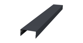 Крышка 30х15 жалюзи Texas 0,45 Drap-double TX RAL 7024 мокрый асфальт (2,5м)