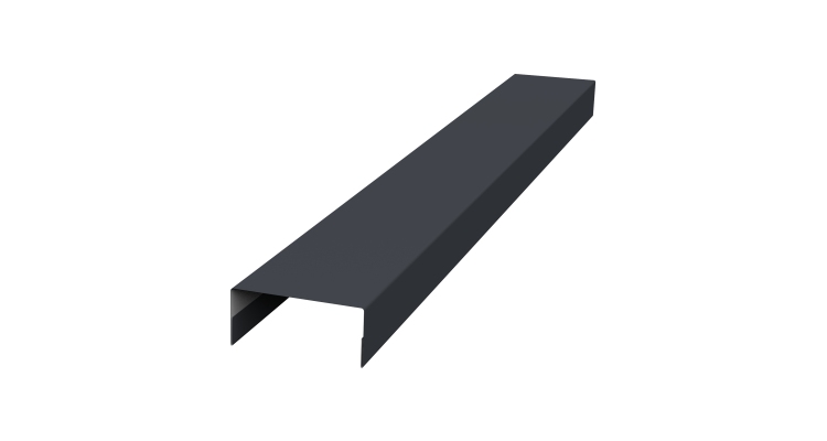 Крышка 30х20 жалюзи Texas 0,45 PE-Double RAL 7024 мокрый асфальт (3м)