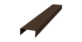 Крышка 30х20 жалюзи Texas 0,5 Satin Matt RAL 8017 шоколад (2,5м)