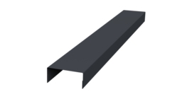 Крышка 30х20 жалюзи Texas 0,5 PurPro Matt 275 RAL 7024 мокрый асфальт (3м)