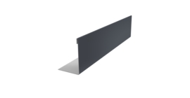 Нащельник 150 Texas 25х35 0,5 Rooftop Бархат RAL 7024 мокрый асфальт (L2,0)